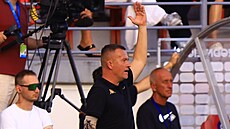 Ji�í Chytrý, trenér fotbalist� Artisu Brno, p�i derby proti Zbrojovce. (srpen...