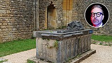 Hrobka Václava Lucemburského v Belgii.