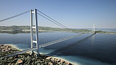 Vizualizace ukazuje, jak bude vypadat most spojující italskou pevninu se...