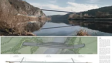 Návrh p�emost�ní vltavského údolí v rámci Pra�ského okruhu mezi dálni�ními...