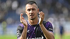 Autor vít�zného gólu Slavie Ivan Schranz.