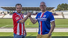 Vlevo Tomá usta, nový vedoucí komunikaního týmu Zbrojovky Brno, vedle nj...