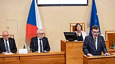 Pedseda stálé komise Senátu pro krajany ijící v zahranií Tomá Czernin na...