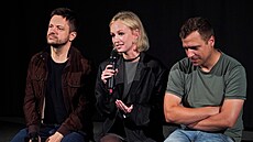 Ji�� M�dl, Diana Dul�nkov� a Tom� Vorel Jr. na predpremi��e filmu D�ob