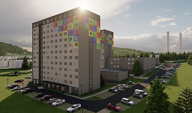 Vizualizace zmodernizovaných dom v Trmicích