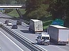 Policejn hldky zastavily ve stedu dopoledne na dlnici D2 kamion, kter na...