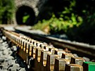 Na nejstrmj eleznici v esku se aktuln pokld nov ozubnicov tra....