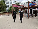 Patroly bezpenostn agentury na praskm Jinm Mst