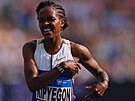 Ke�anka Faith Kipyegonová vyhrála závod na 3000 metr� v Chorzów� druhým...