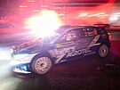 Pi pten non mstsk rychlostn zkouce Barum Czech Rally v prostoru...