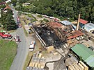 Hasii dohauj por pily v Rajnochovicch na Kromsku. (13. 8. 2025)