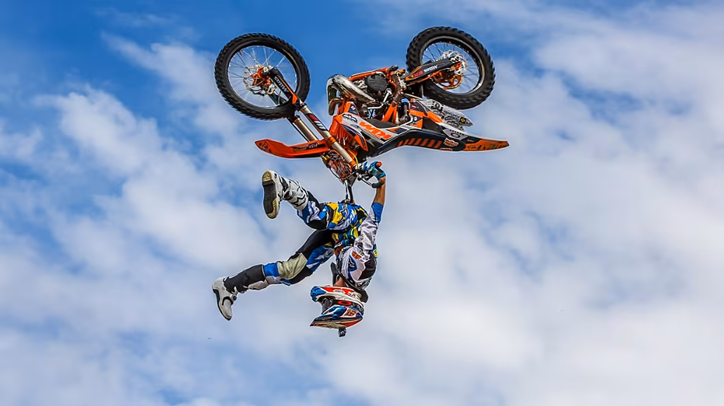 Jeden z naich nejlepích FMX jezdc Petr Pilník Pilát
