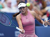 Emma Raducanuová na turnaji v Cincinnati.