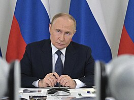 Ruský prezident Vladimir Putin se úastní schzky bhem návtvy Magadanu na...