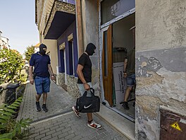 Zásah policist v dom Tomáe Jiikovského v Beclavi. (15. srpna 2025)