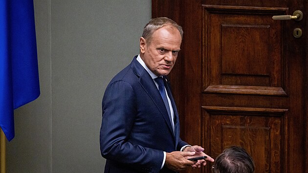 Polský premiér Donald Tusk (6. srpna 2025)