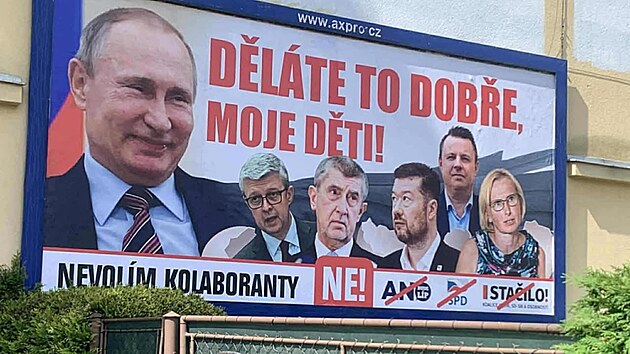 Na Jesenicku se objevila kampa, která útoí na lídry opoziních stran,...