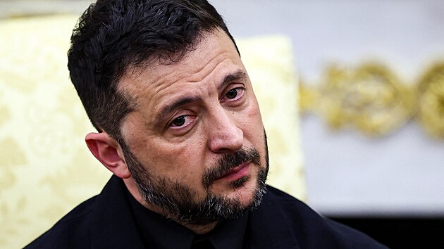 Ukrajinsk prezdient Volodymyr Zelenskyj v Blm dom.(18. srpna 2025)