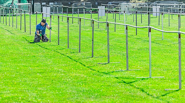 Ppravy na druh ronk zvod Ironman v Hradci Krlov vrchol. (15. srpna 2025)