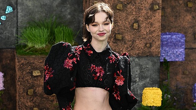 Hereka Emma Myersov na svtov premie filmu Minecraft Movie v Londn (30. bezna 2025)