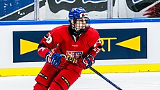Hokejový úto�ník Michal Hartl b�hem Hlinka Gretzky Cupu v Brn�. (2025)