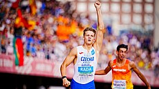 Michal Rada na juniroském mistrovství Evropy v atletice v Tampere.