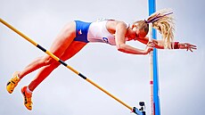 Apolena �vábíková na juniorském mistrovství Evropy v atletice v Tampere.