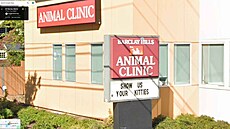 Popisek veterinární kliniky moná láká odlinou klientelu, ne by zvrolékai...