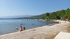 Karinské mo�e v Chorvatsku, plá� v Gornjim Karinu