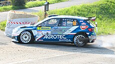 Jan Kopecký na trati Barum rally