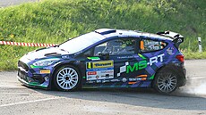Jon Armstrong se Shanem Byrnem na trati Barum rally
