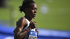 Ke�anka Faith Kipyegonová vyhrála závod na 3000 metr� v Chorzów� druhým...