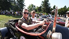 Europoslanec Filip Turek na závod Barum Czech Rally ve Zlín. (15. srpna 2025)
