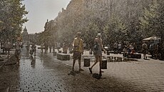 Obyvatele Prahy su�ují tropické teploty. (14. srpna 2025)