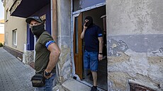 Zásah policist v dom Tomáe Jiikovského v Beclavi. (15. srpna 2025)