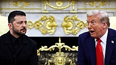 Americký prezident Donald Trump a ukrajinský prezident Volodymyr Zelenskyj.