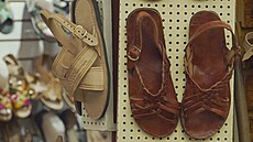Tradi�ní domorodé sandály huaraches.