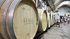 Vina�ství v Koktebelu na jihu Ruskem okupovaného Krymu láká turisty k...