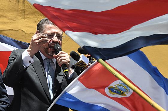 Kostarický prezident Rodrigo Chaves (22. srpna 2025)