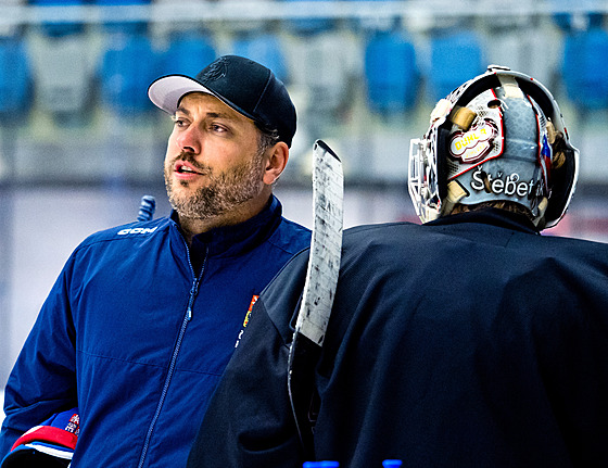 Chomutov, 25. 8. 2025. Trénink eské hokejové reprezentace U20 ped Turnajem...