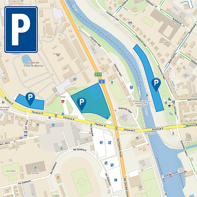 Parkování na výstav Zem ivitelka v eských Budjovicích
