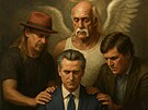 Kalifornský guvernér Gavin Newsom na jednom z obrázk� generovaných um�lou...
