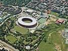 Jak by mohl vypadat modern fotbalov stadion v lokalit za Lunkami v Brn,...
