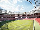 Jak by mohl vypadat modern fotbalov stadion v lokalit za Lunkami v Brn,...