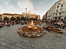 Pi podn pespn s tborkem pmo na nmst Svobody v Brn se Vojtch...
