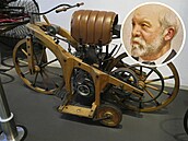 Jeho stroj nebyl jediný, který se hlásil k prvenství, ale Gottlieb Daimler na...