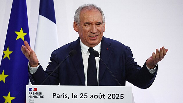Francouzsk premir Franois Bayrou (25. srpna 2025)