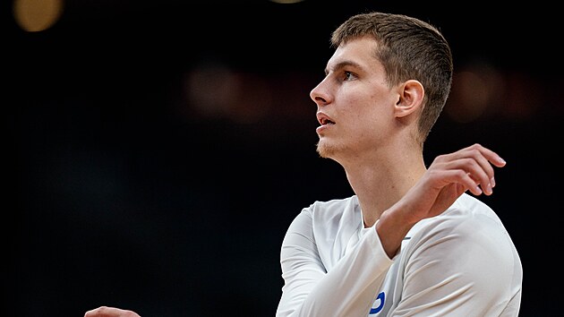 Richard B�lint p�ed z�pasem s Tureckem na EuroBasketu.