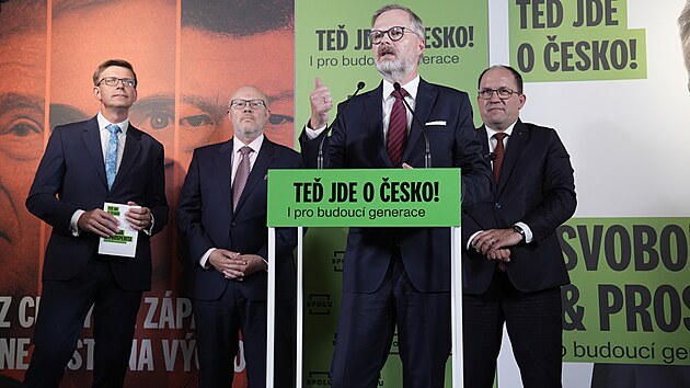 Horkou f�zi kampan� p�ed ��jnov�mi volbami nazvanou Te� jde o �esko! zah�jila koalice SPOLU (20. srpna 2025)