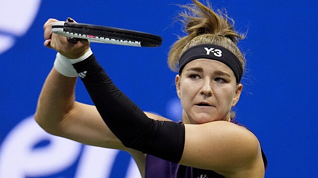 Karol�na Muchov� v prvn�m kole US Open